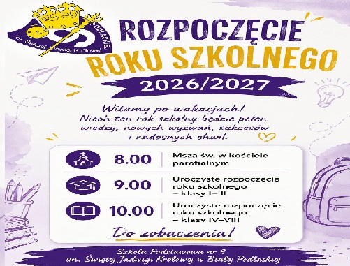 Rozpoczęcie Roku Szkolnego 2026/2027